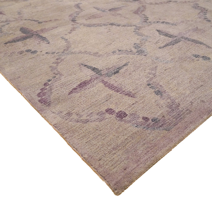 Lilac Modern Silk Rug - 10' x 14'3"