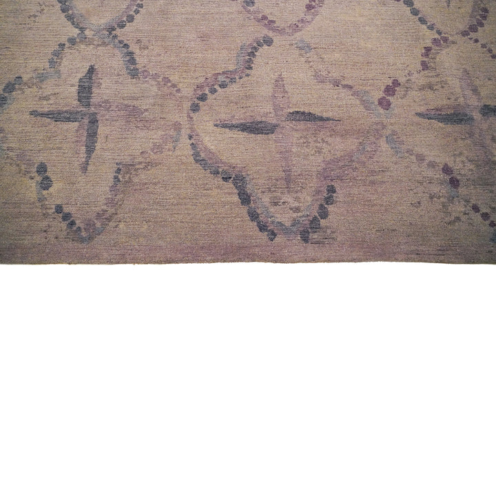 Lilac Modern Silk Rug - 10' x 14'3"
