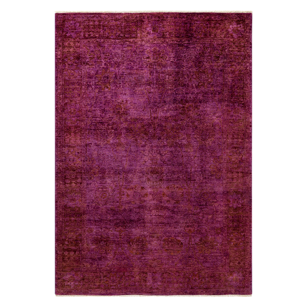 Color Reform, One-of-a-Kind Hand-Knotted Area Rug - Pink, 5' 10" x 8' 5" Default Title