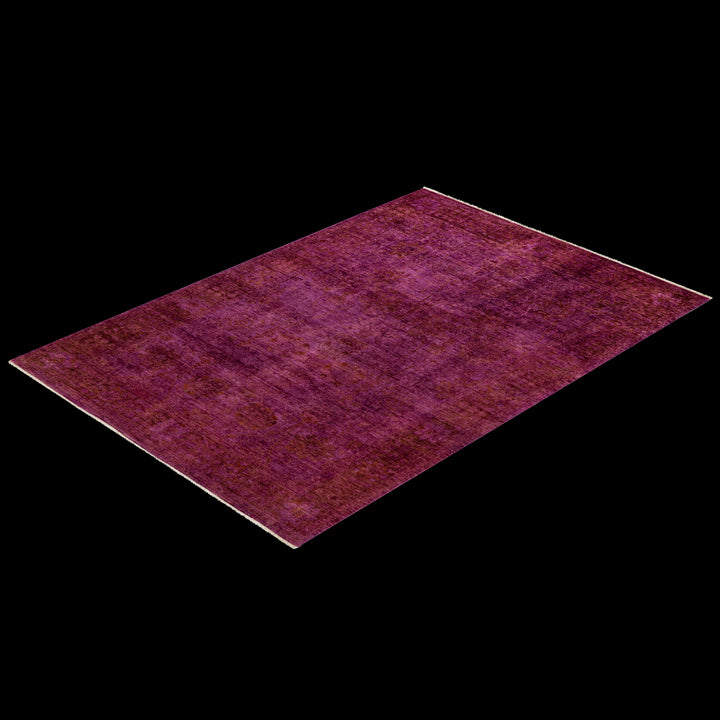 Color Reform, One-of-a-Kind Hand-Knotted Area Rug - Pink, 5' 10" x 8' 5" Default Title