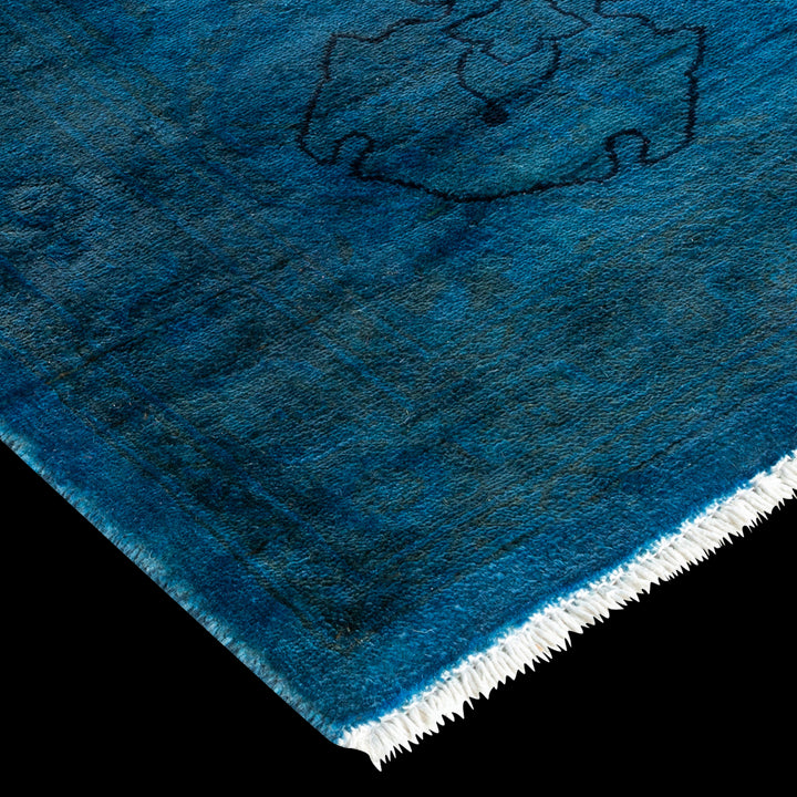 Color Reform, One-of-a-Kind Hand-Knotted Area Rug - Blue, 8' 1" x 10' 1" Default Title