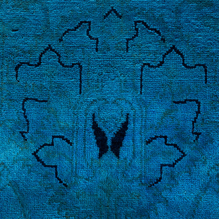 Color Reform, One-of-a-Kind Hand-Knotted Area Rug - Blue, 8' 1" x 10' 1" Default Title