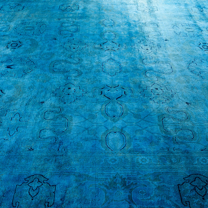 Color Reform, One-of-a-Kind Hand-Knotted Area Rug - Blue, 8' 1" x 10' 1" Default Title