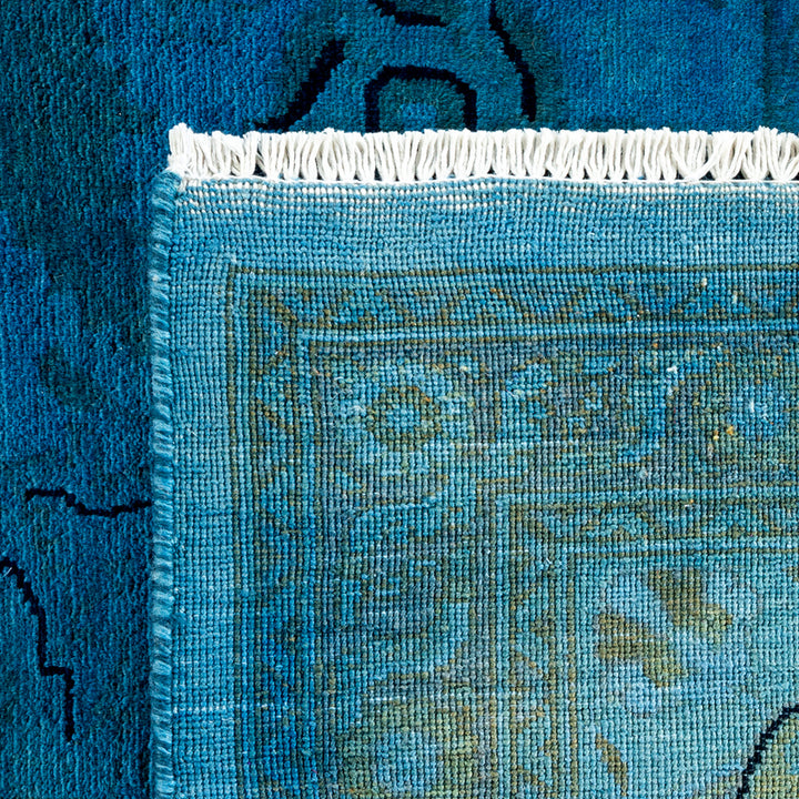 Color Reform, One-of-a-Kind Hand-Knotted Area Rug - Blue, 8' 1" x 10' 1" Default Title