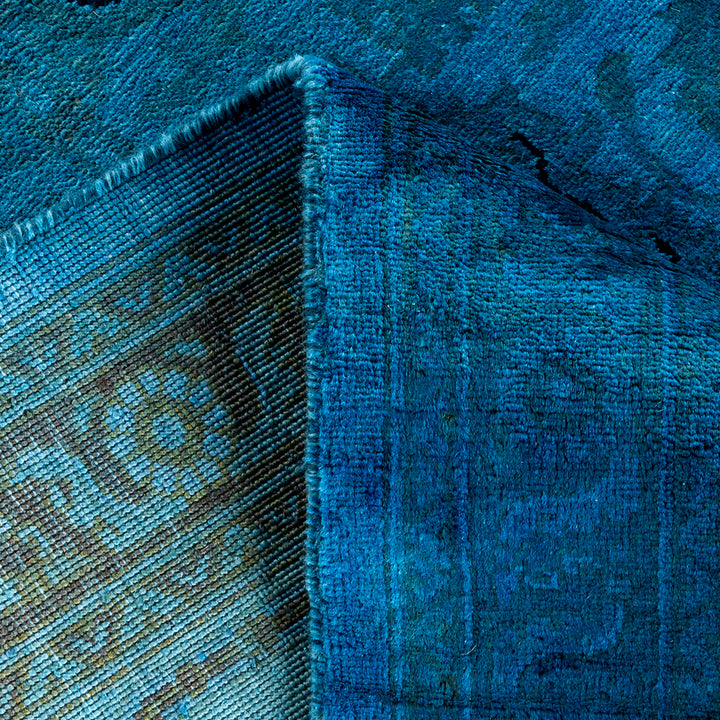 Color Reform, One-of-a-Kind Hand-Knotted Area Rug - Blue, 8' 1" x 10' 1" Default Title