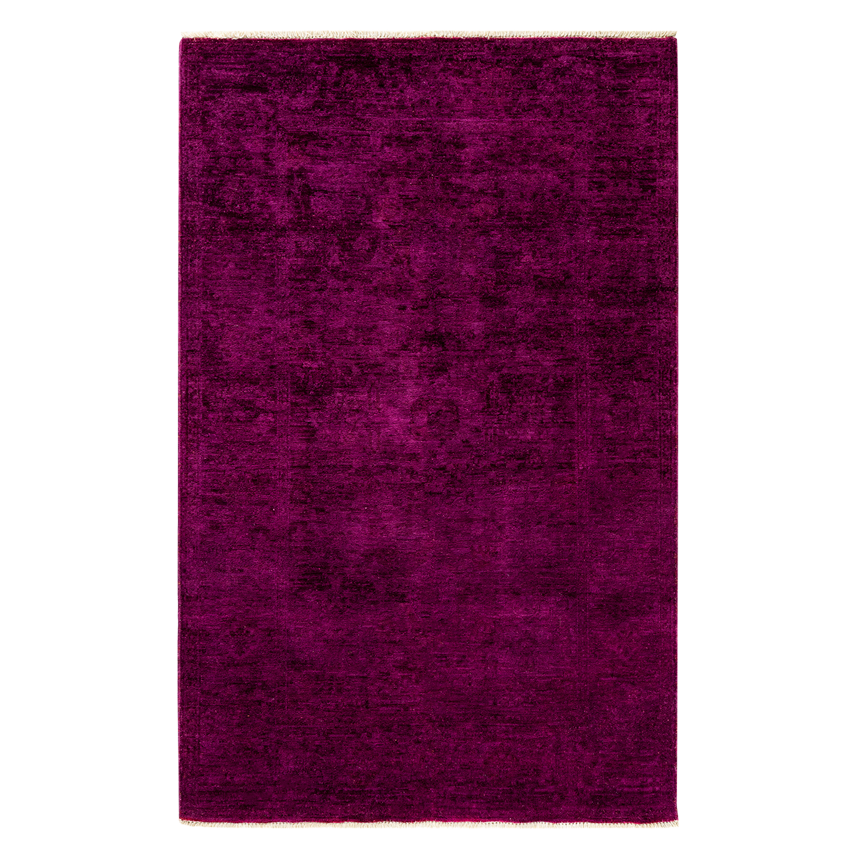 Color Reform, One-of-a-Kind Hand-Knotted Area Rug - Purple, 3' 10" x 6' 2" Default Title