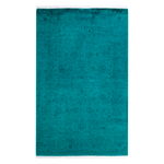Color Reform, One-of-a-Kind Hand-Knotted Area Rug - Green, 4' 1" x 6' 5" Default Title
