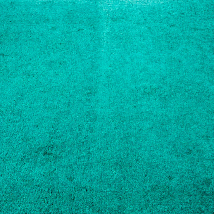 Color Reform, One-of-a-Kind Hand-Knotted Area Rug - Green, 4' 1" x 6' 5" Default Title