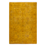Color Reform, One-of-a-Kind Hand-Knotted Area Rug - Yellow, 4' 2" x 6' 4" Default Title