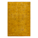 Color Reform, One-of-a-Kind Hand-Knotted Area Rug - Yellow, 4' 2" x 6' 4" Default Title