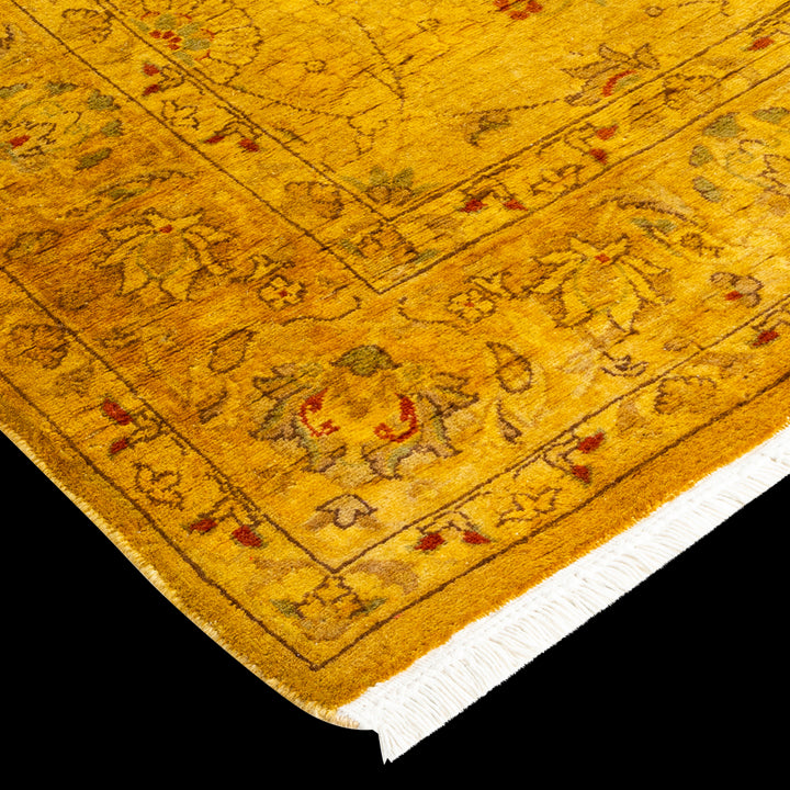 Color Reform, One-of-a-Kind Hand-Knotted Area Rug - Yellow, 4' 2" x 6' 4" Default Title