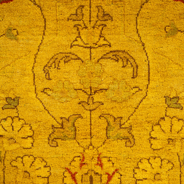Color Reform, One-of-a-Kind Hand-Knotted Area Rug - Yellow, 4' 2" x 6' 4" Default Title