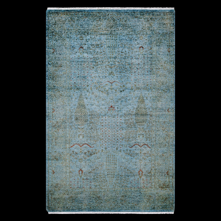 Color Reform, One-of-a-Kind Handmade Area Rug - Light Blue, 3' 10" x 6' 1" Default Title