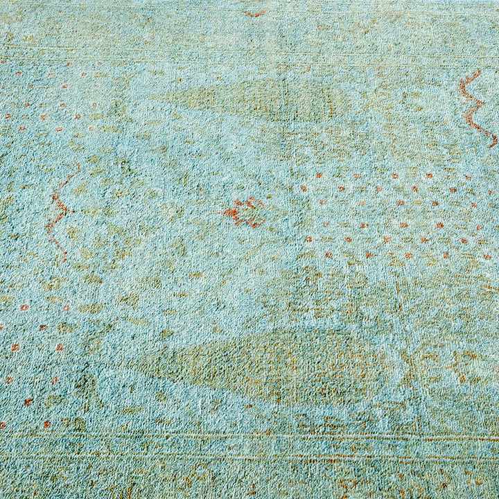 Color Reform, One-of-a-Kind Handmade Area Rug - Light Blue, 3' 10" x 6' 1" Default Title