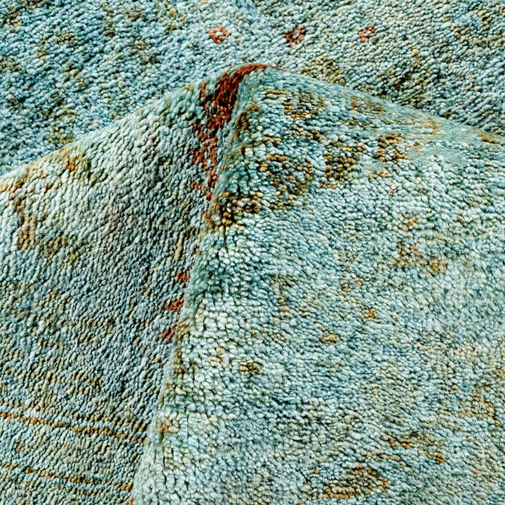 Color Reform, One-of-a-Kind Handmade Area Rug - Light Blue, 3' 10" x 6' 1" Default Title