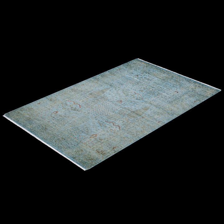 Color Reform, One-of-a-Kind Handmade Area Rug - Light Blue, 3' 10" x 6' 1" Default Title