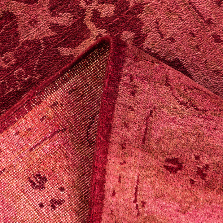 Color Reform, One-of-a-Kind Hand-Knotted Area Rug - Red , 2' 8" x 12' 3" Default Title