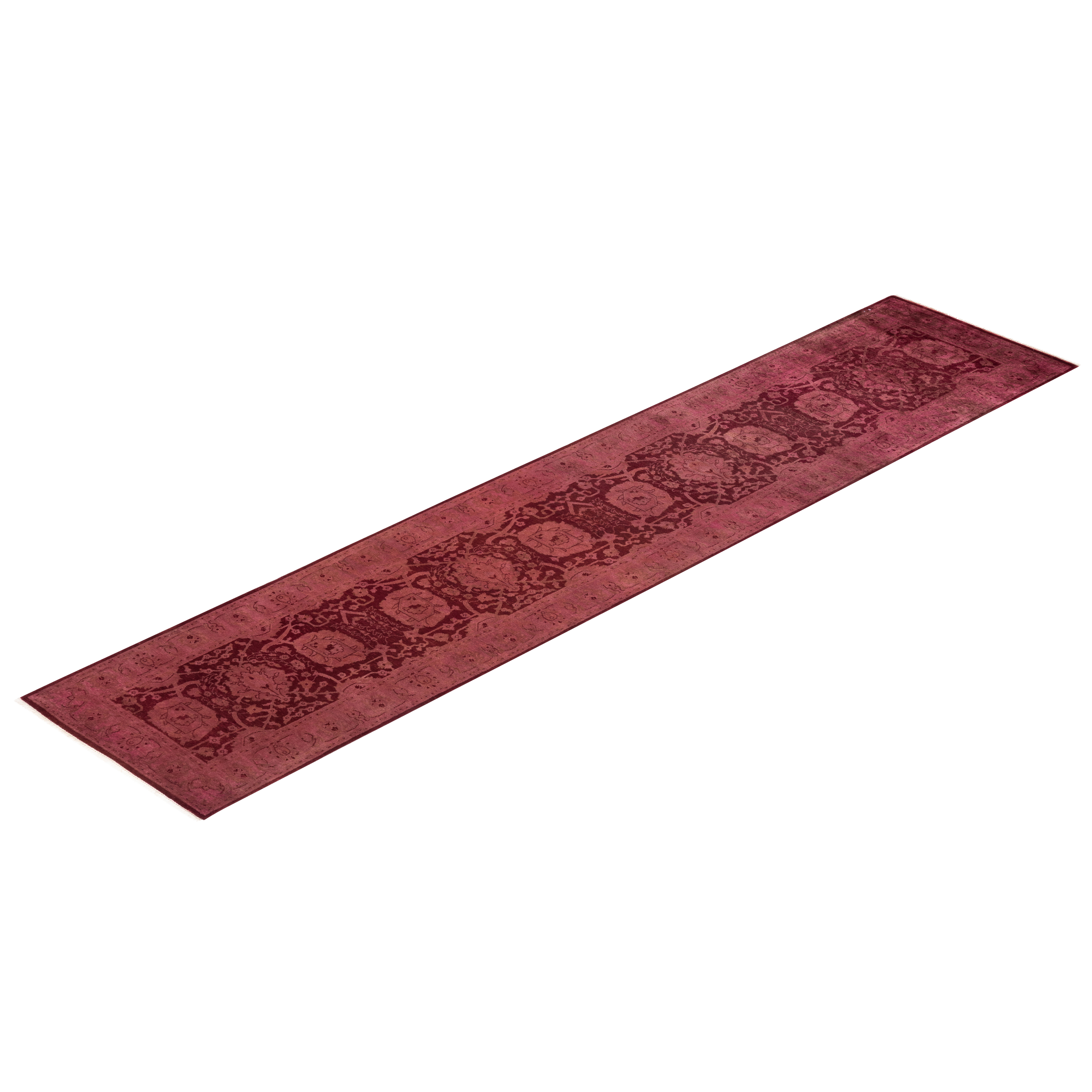 Color Reform, One-of-a-Kind Hand-Knotted Area Rug - Red , 2' 8" x 12' 3" Default Title