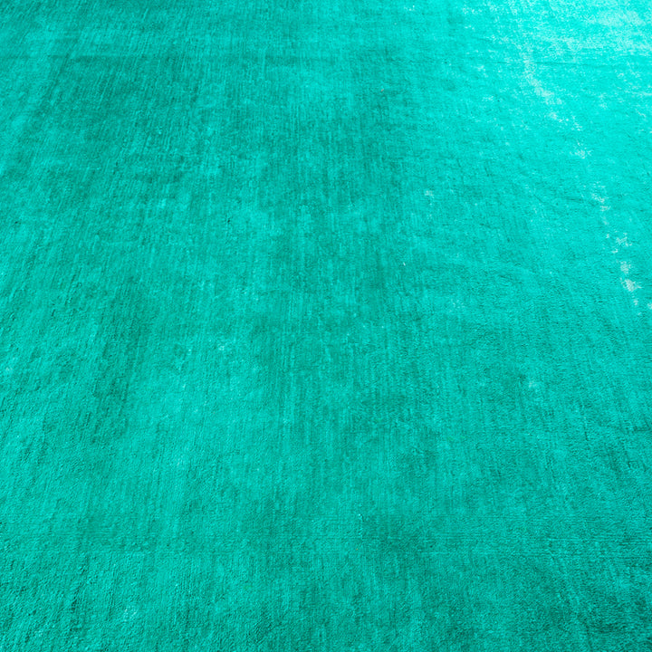 Color Reform, One-of-a-Kind Hand-Knotted Area Rug - Green, 7' 10" x 10' 4" Default Title