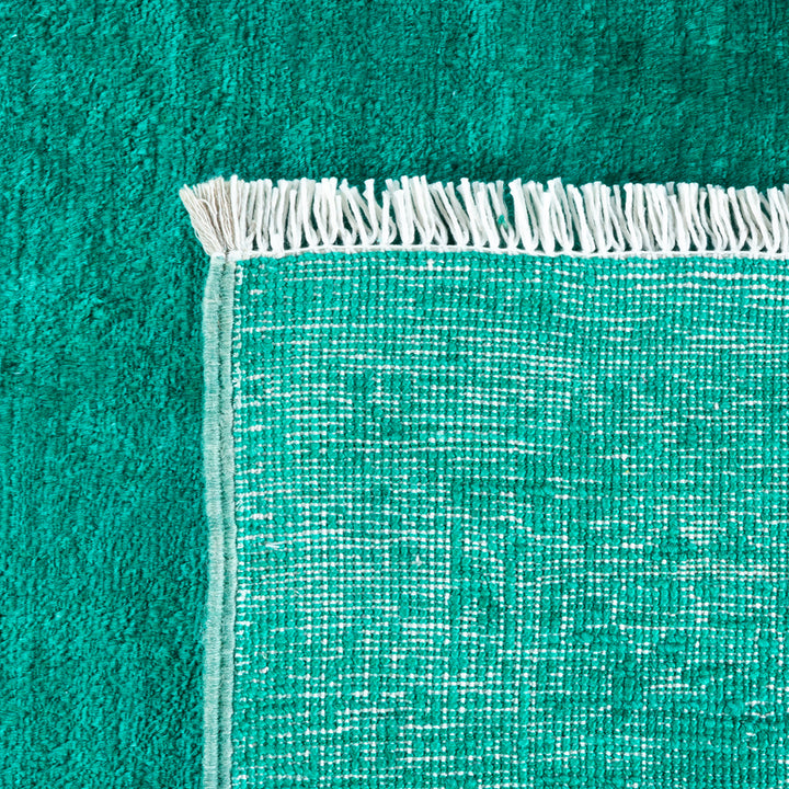 Color Reform, One-of-a-Kind Hand-Knotted Area Rug - Green, 7' 10" x 10' 4" Default Title