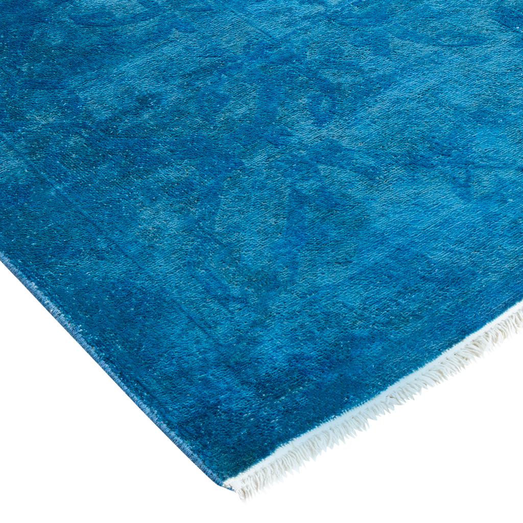 Color Reform, One-of-a-Kind Hand-Knotted Area Rug - Light Blue, 8' 0" x 9' 10" Default Title