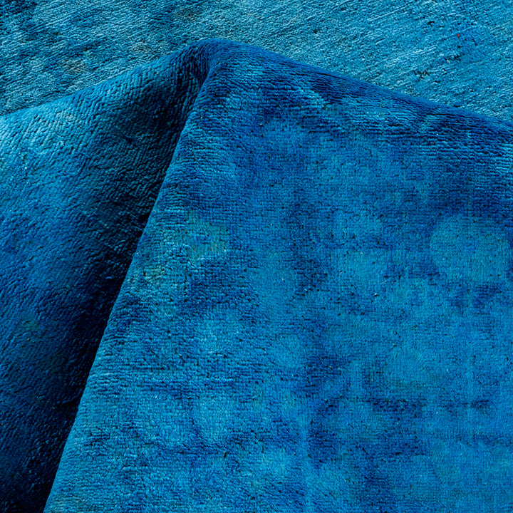 Color Reform, One-of-a-Kind Hand-Knotted Area Rug - Light Blue, 8' 0" x 9' 10" Default Title