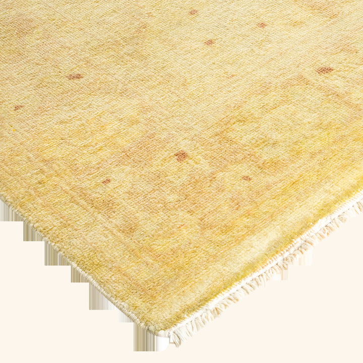 Color Reform, One-of-a-Kind Hand-Knotted Area Rug - Yellow, 2' 7" x 13' 9" Default Title