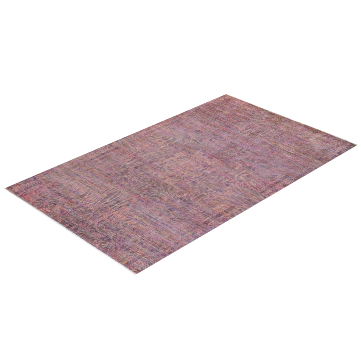 Color Reform, One-of-a-Kind Hand-Knotted Area Rug - Purple, 6' 0" x 10' 0" Default Title