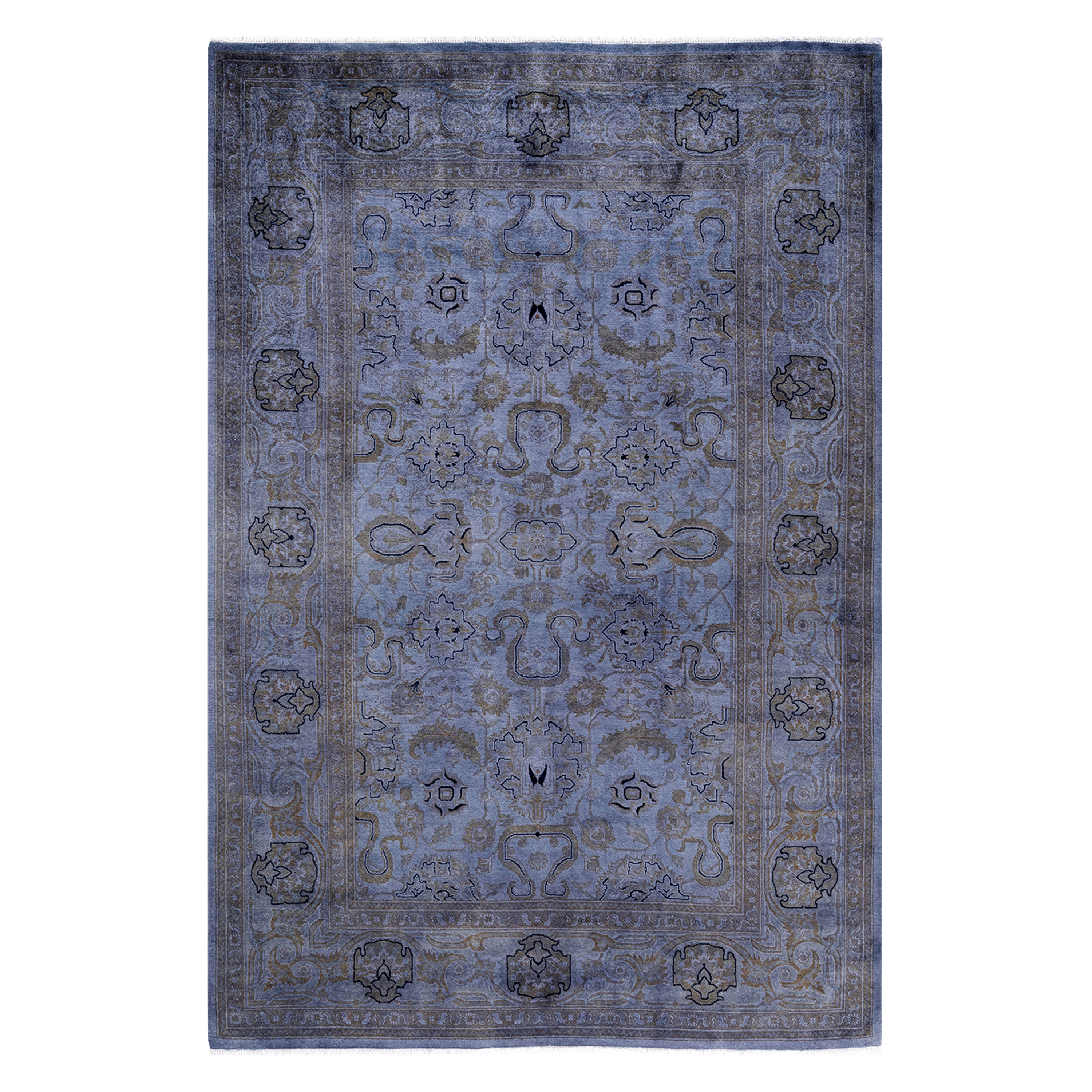 Color Reform, One-of-a-Kind Hand-Knotted Area Rug - Gray, 6' 2" x 9' 1" Default Title