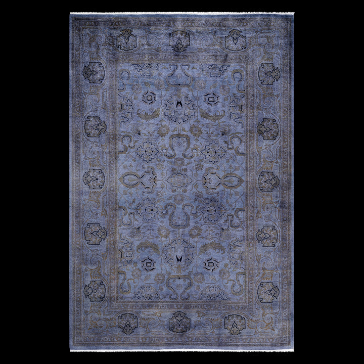 Color Reform, One-of-a-Kind Hand-Knotted Area Rug - Gray, 6' 2" x 9' 1" Default Title