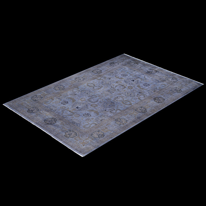 Color Reform, One-of-a-Kind Hand-Knotted Area Rug - Gray, 6' 2" x 9' 1" Default Title