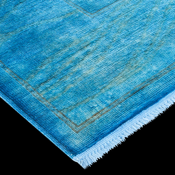 Color Reform, One-of-a-Kind Hand-Knotted Area Rug - Blue, 4' 6" x 6' 10" Default Title