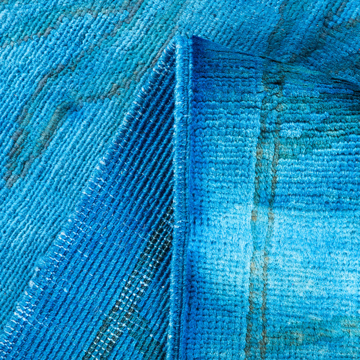 Color Reform, One-of-a-Kind Hand-Knotted Area Rug - Blue, 4' 6" x 6' 10" Default Title