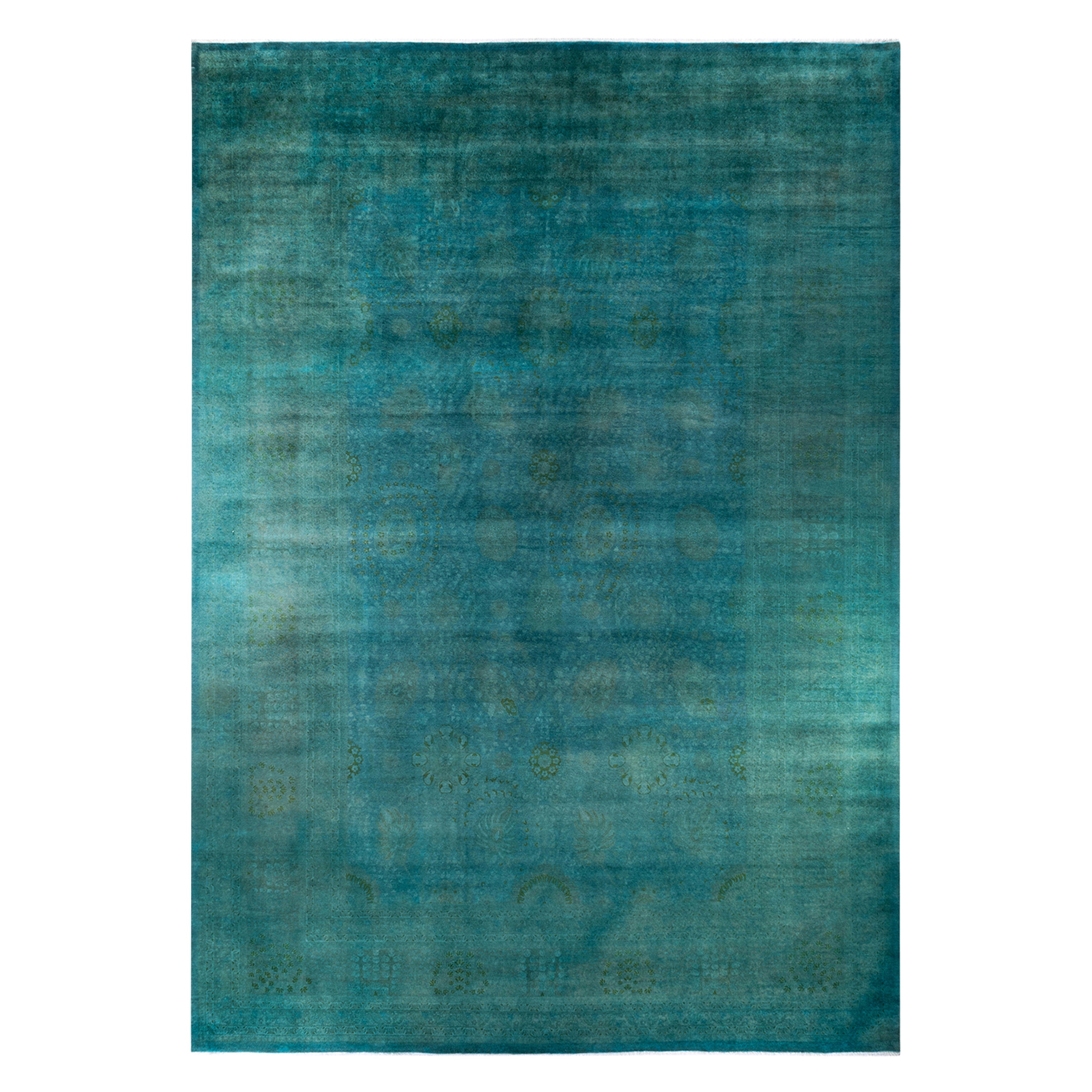 Green Samsara Oversized Wool Rug - 12'4" x 17'9"