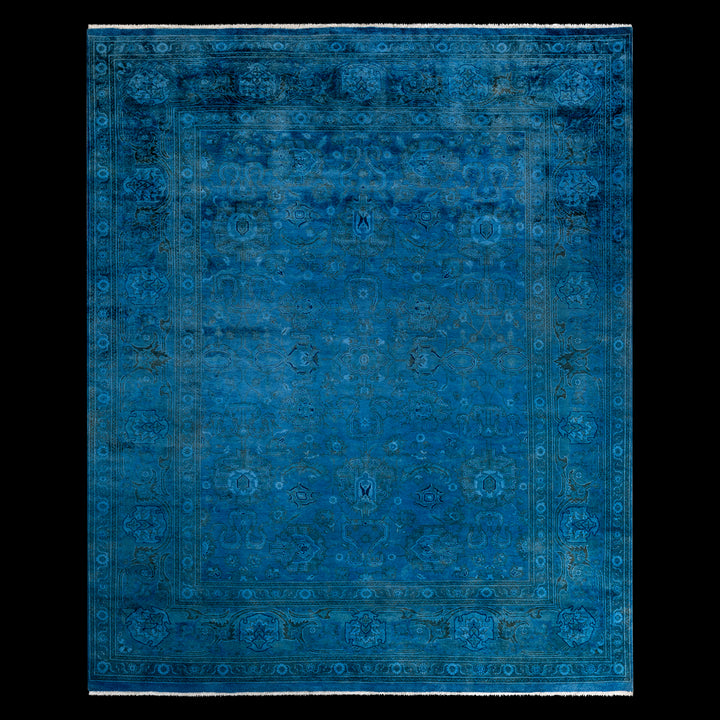 Color Reform, One-of-a-Kind Hand-Knotted Area Rug - Light Blue, 8' 1" x 9' 10" Default Title