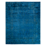 Color Reform, One-of-a-Kind Hand-Knotted Area Rug - Light Blue, 8' 1" x 9' 10" Default Title
