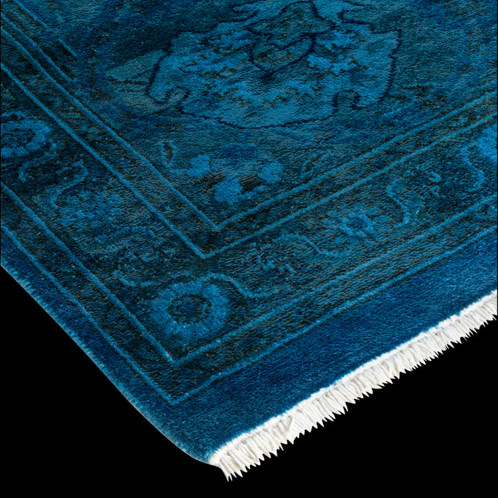 Color Reform, One-of-a-Kind Hand-Knotted Area Rug - Light Blue, 8' 1" x 9' 10" Default Title