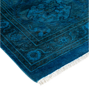 Color Reform, One-of-a-Kind Hand-Knotted Area Rug - Light Blue, 8' 1" x 9' 10" Default Title