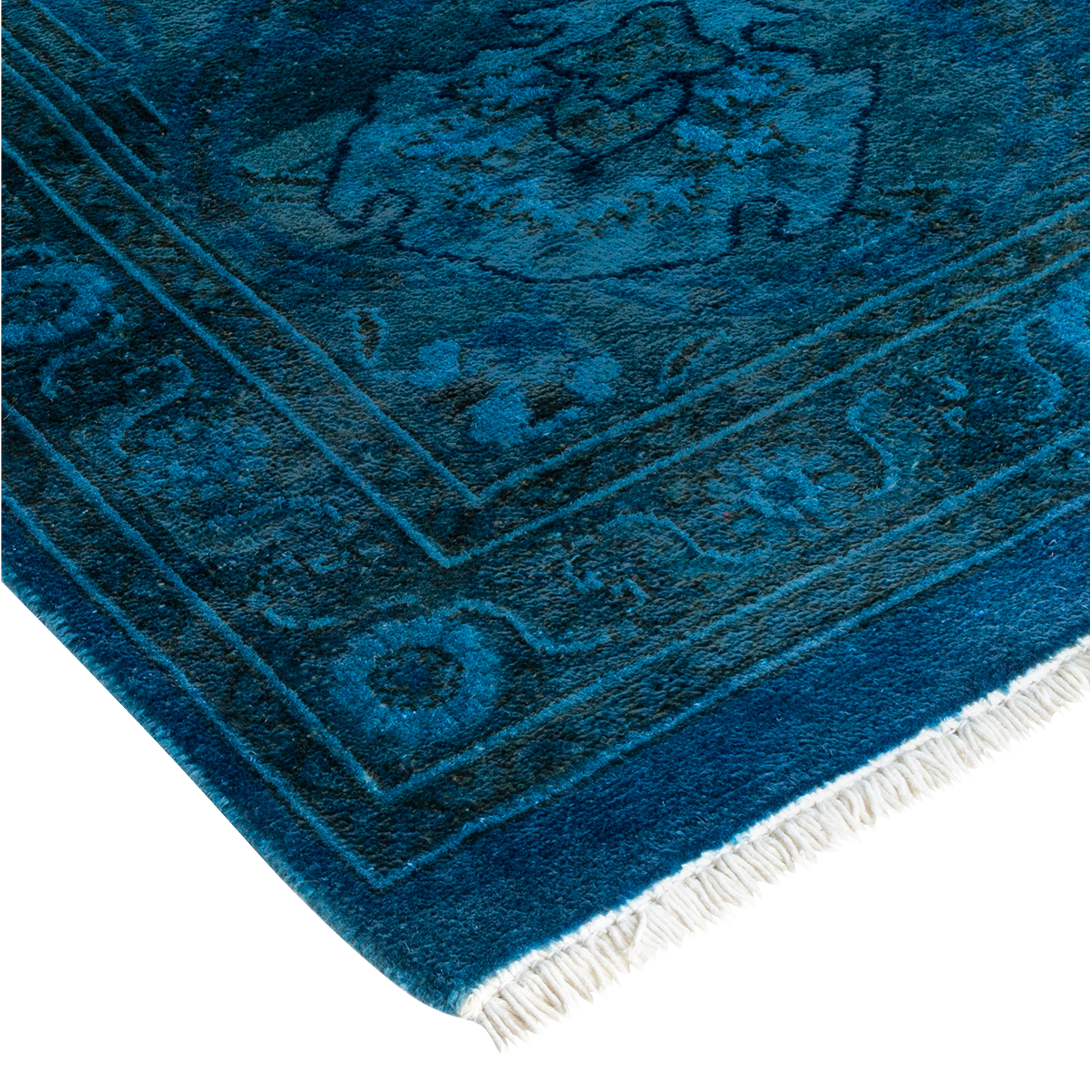 Color Reform, One-of-a-Kind Hand-Knotted Area Rug - Light Blue, 8' 1" x 9' 10" Default Title