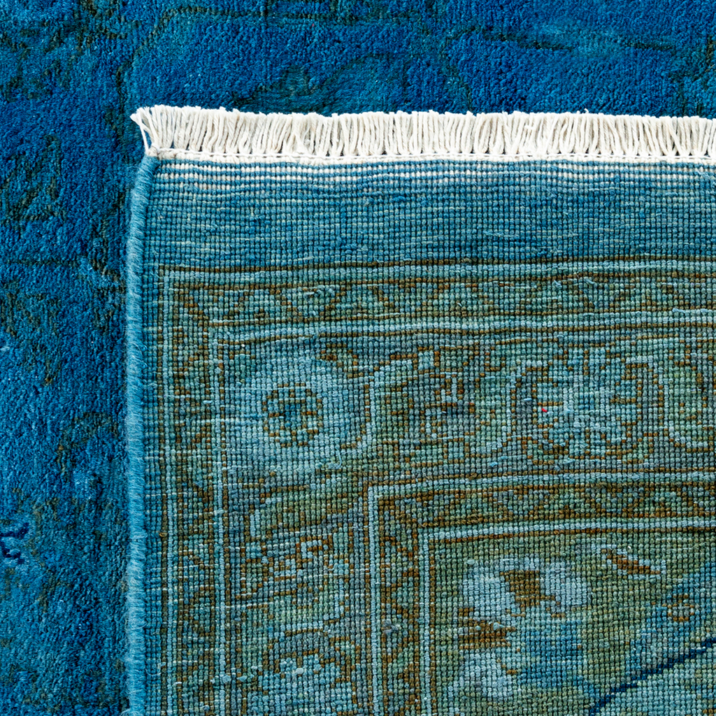 Color Reform, One-of-a-Kind Hand-Knotted Area Rug - Light Blue, 8' 1" x 9' 10" Default Title