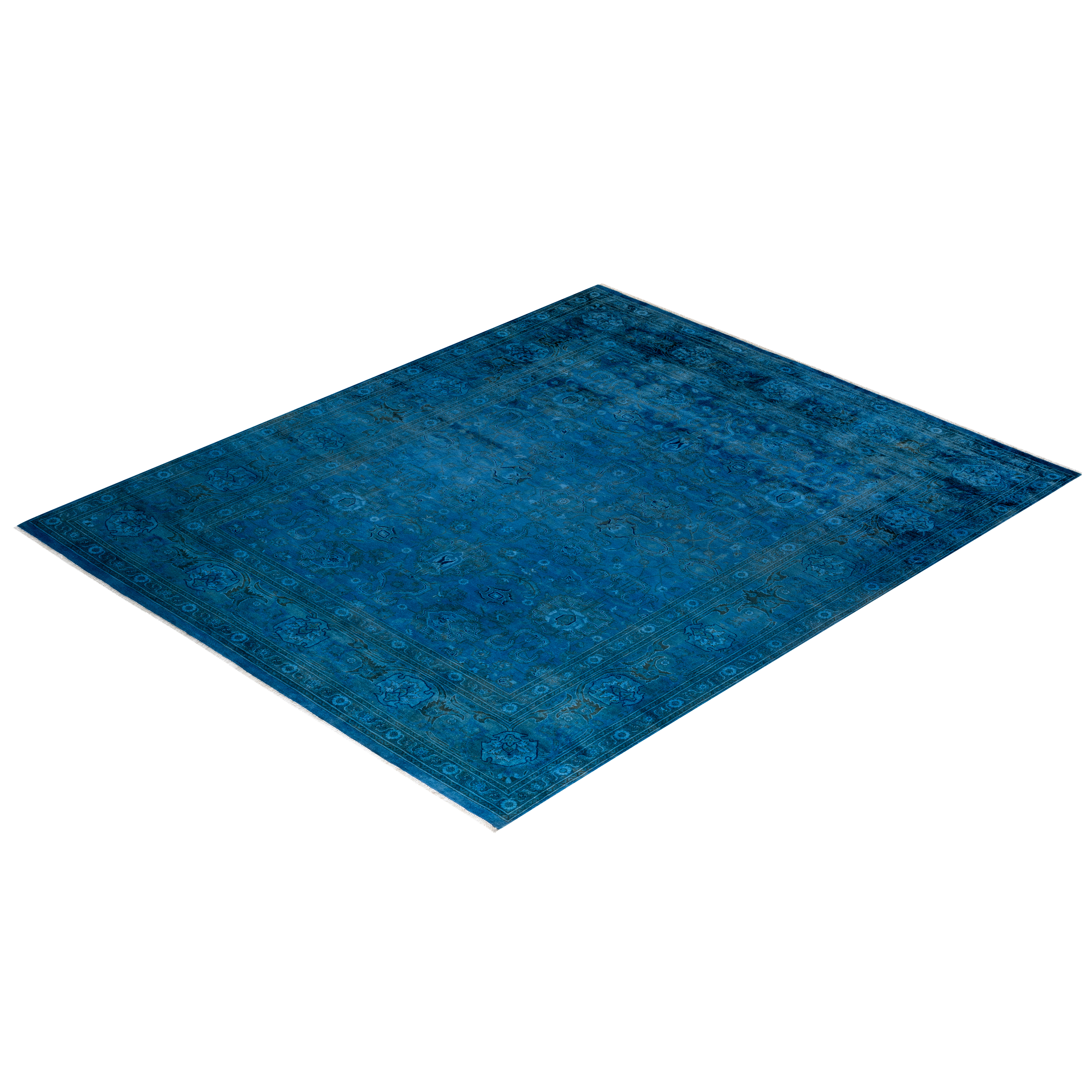 Color Reform, One-of-a-Kind Hand-Knotted Area Rug - Light Blue, 8' 1" x 9' 10" Default Title