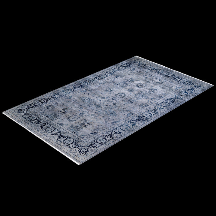 Color Reform, One-of-a-Kind Hand-Knotted Area Rug - Gray, 4' 6" x 7' 5" Default Title