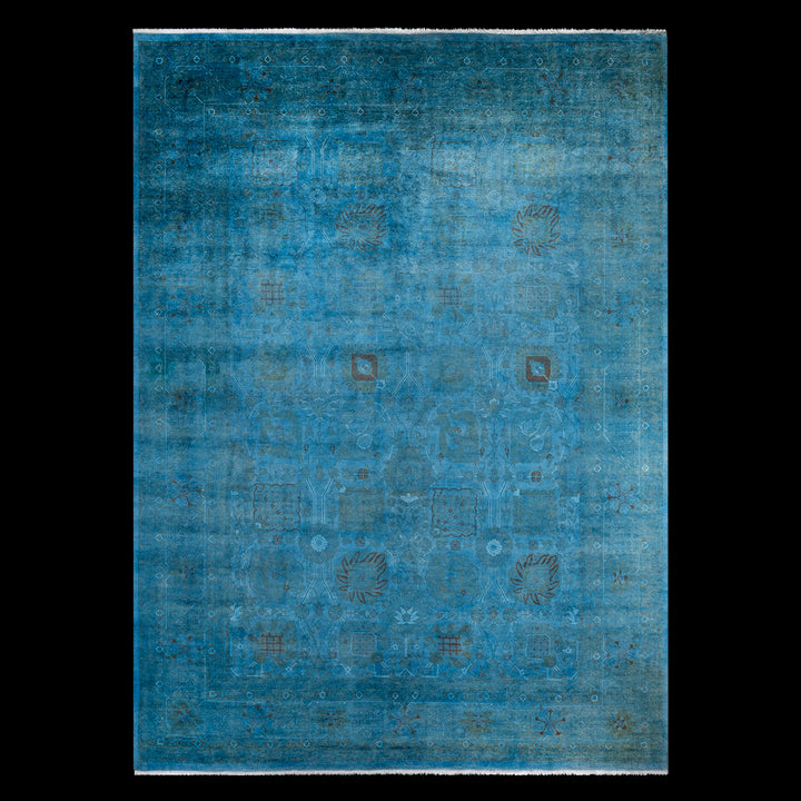 Color Reform, One-of-a-Kind Hand-Knotted Area Rug - Light Blue, 10' 1" x 14' 0" Default Title