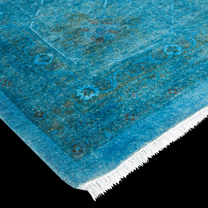 Color Reform, One-of-a-Kind Hand-Knotted Area Rug - Light Blue, 10' 1" x 14' 0" Default Title
