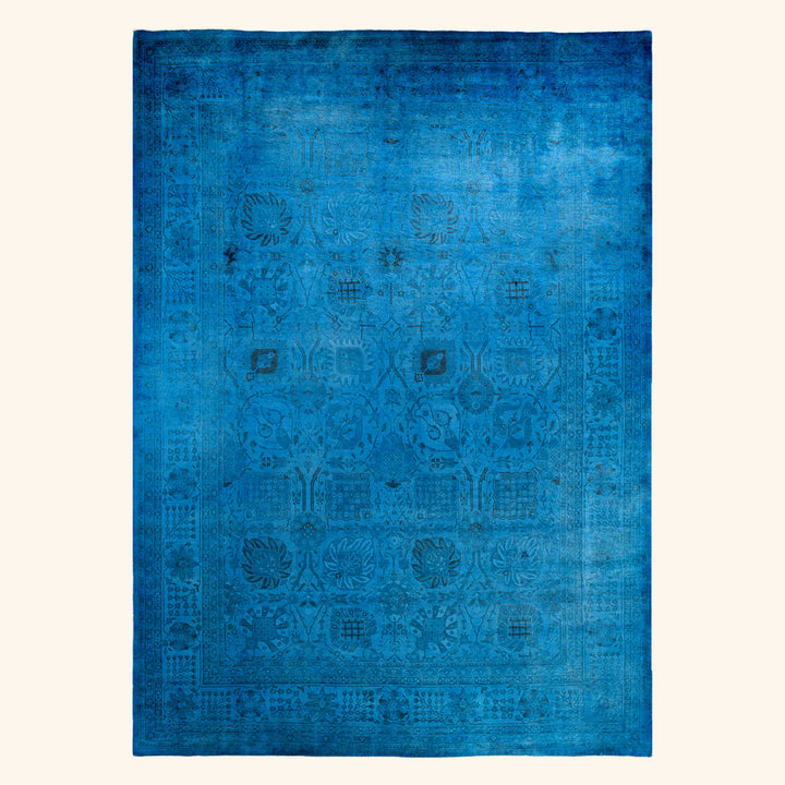 Color Reform, One-of-a-Kind Handmade Area Rug - Blue, 10' 0" x 14' 0" Default Title
