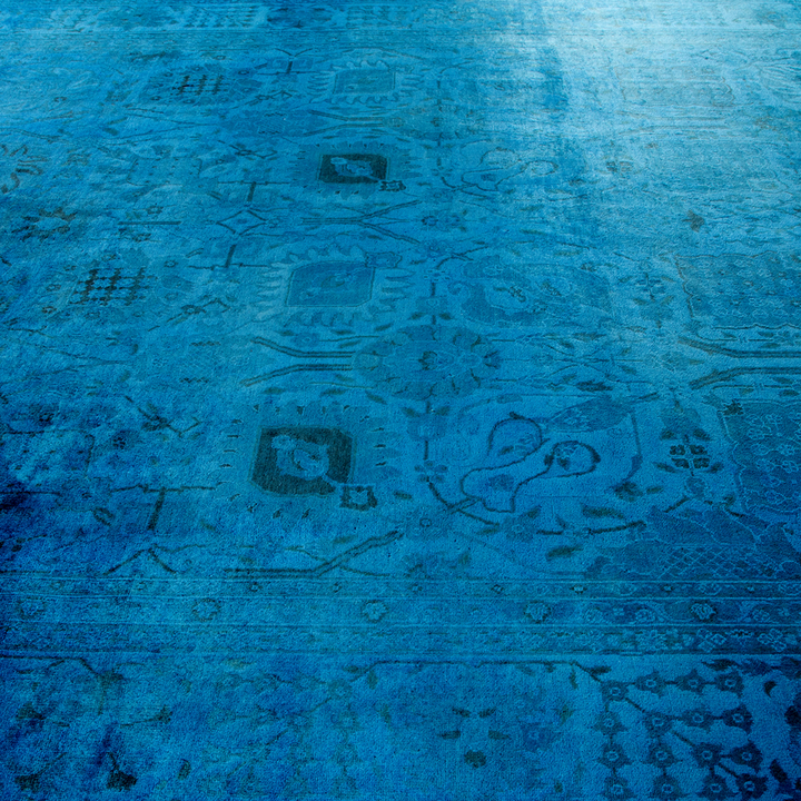 Color Reform, One-of-a-Kind Handmade Area Rug - Blue, 10' 0" x 14' 0" Default Title