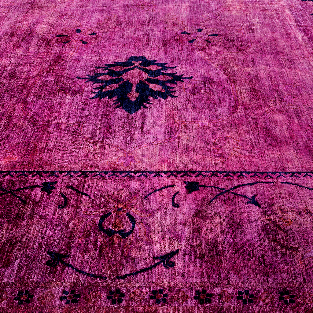 Color Reform, One-of-a-Kind Handmade Area Rug - Purple, 17' 4" x 11' 7" Default Title