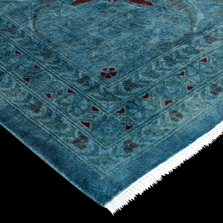 Color Reform, One-of-a-Kind Hand-Knotted Area Rug - Light Blue, 9' 1" x 12' 3" Default Title