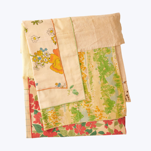 Prairie Patchwork Tablecloth, Dusty Peony Default Title