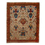 Ivory & Red Antique Karabagh Rug - 4'3" x 5'3"